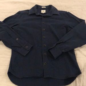 Navy Taylor Stitch Button Down Men’s Shirt Size 36 (small)